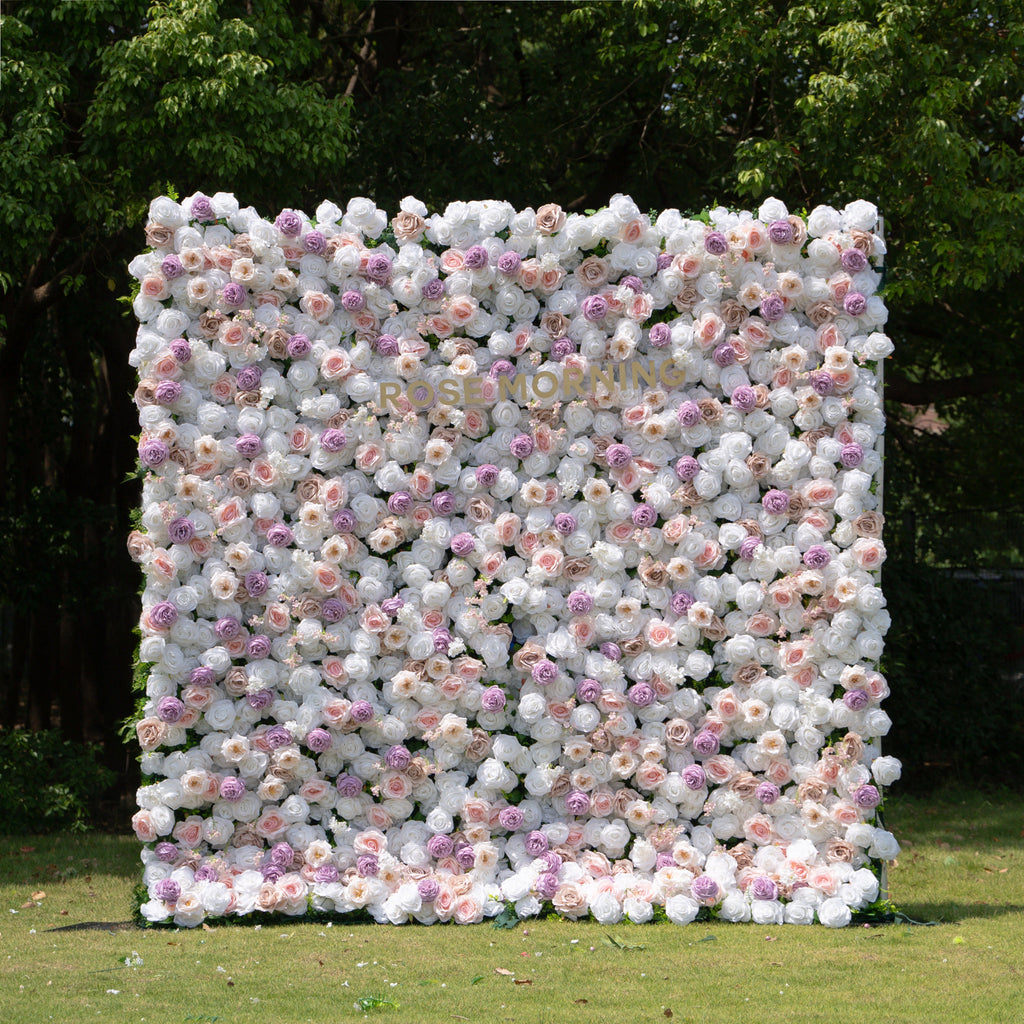 Minnie：4D Fabric Artificial rolling up curtain flower wall Free Shipping