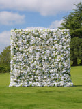 Morning：5D Fabric Artificial rolling up curtain flower wall Free Shipping