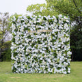 Olisa：5D Fabric Artificial rolling up curtain flower wall Free Shipping