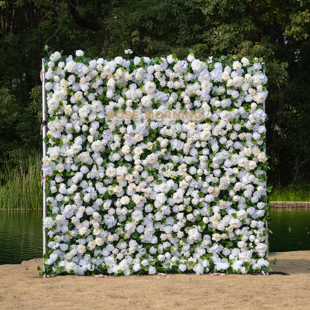 Piper：3D Fabric Artificial rolling up curtain flower wall Free Shipping