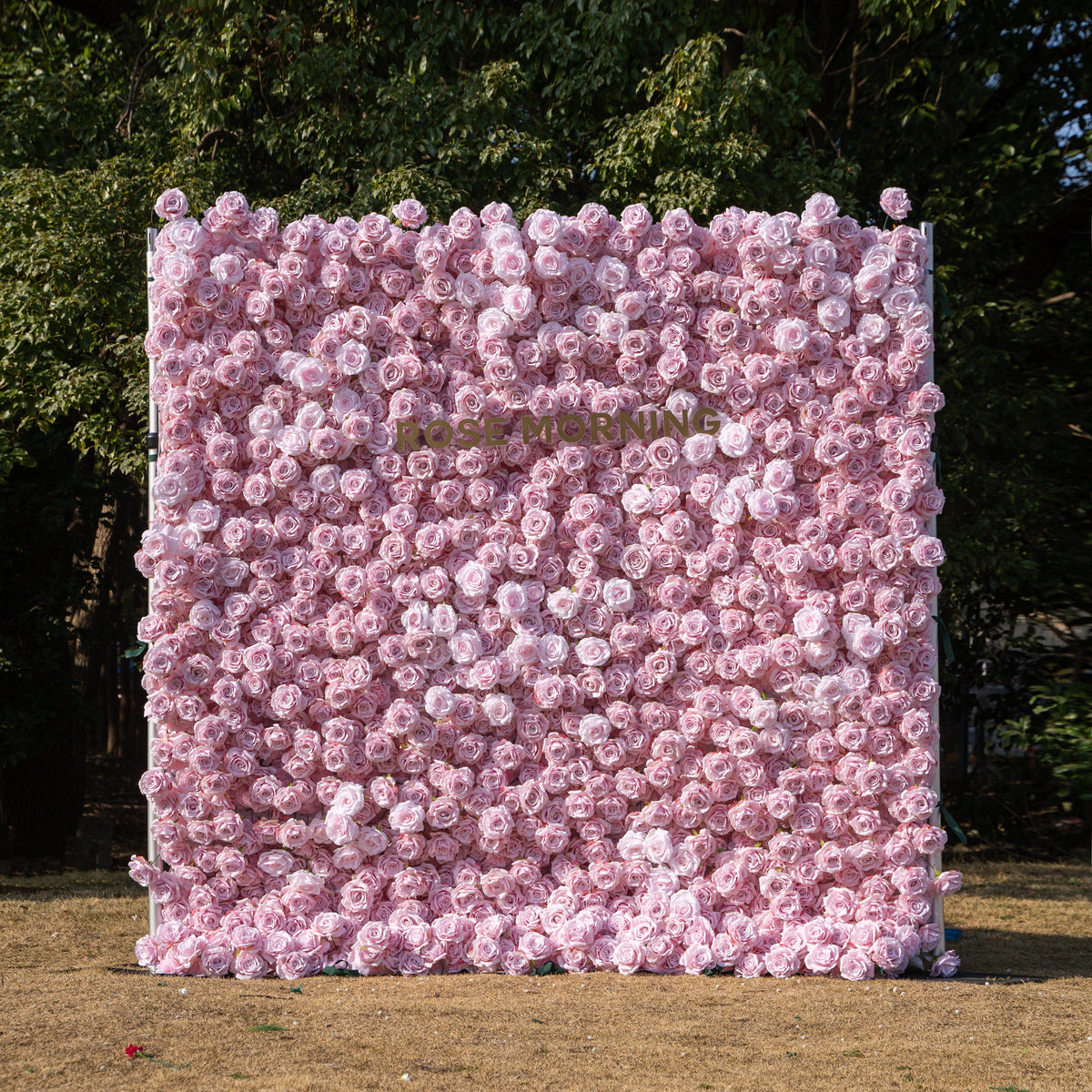 Promise：3D Fabric Artificial rolling up curtain flower wall Free Shipping