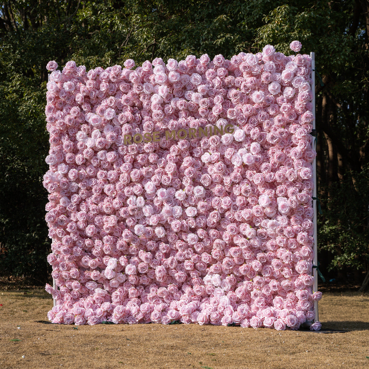 Promise：3D Fabric Artificial rolling up curtain flower wall Free Shipping