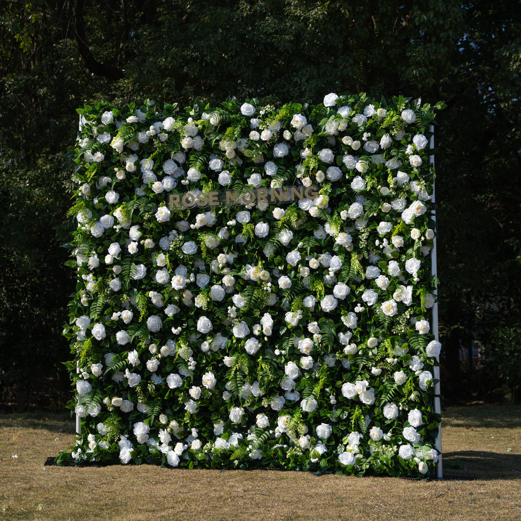 Sanna：5D Fabric Artificial rolling up curtain flower wall Free Shipping
