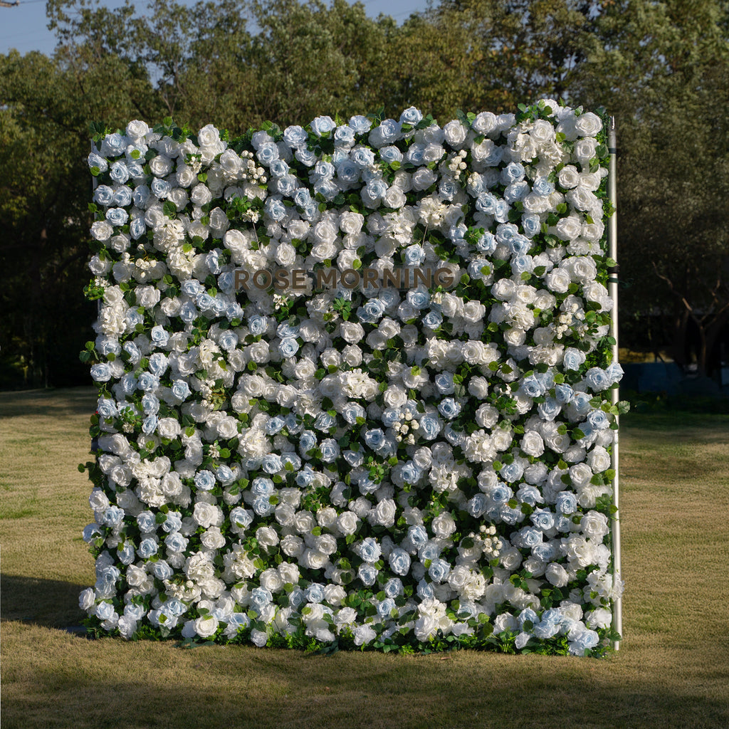 Seasalt：3D Fabric Artificial rolling up curtain flower wall Free Shipping