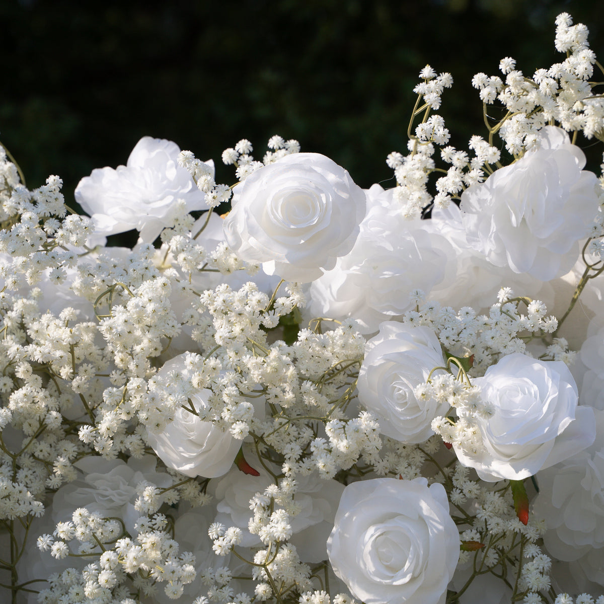 Shimmer Baby Breath wall：3D Fabric Artificial rolling up curtain flower wall(In US Stock 5-7 Days Delivered) Free Shipping