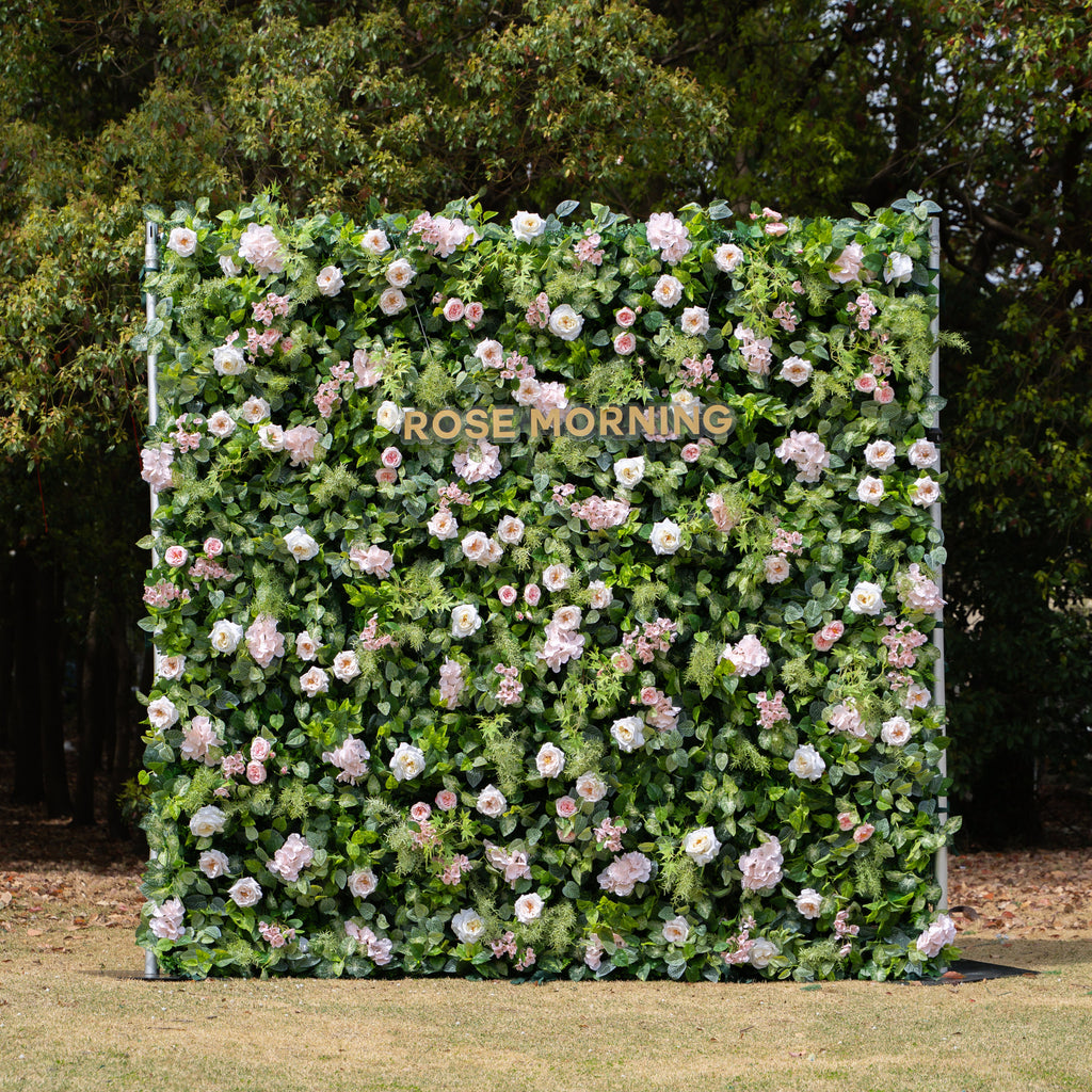 Simona：5D Fabric Artificial rolling up curtain flower wall Free Shipping