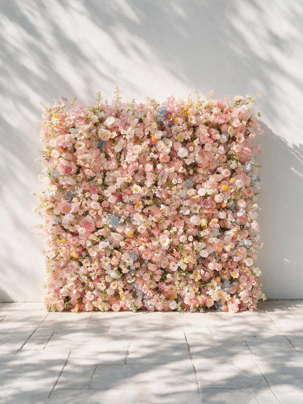Sorbet：2026 Luxury 5D Macaron Floral Wall with Greenery Roll-Up Backdrop for Whimsical Bridal Showers Free Shipping