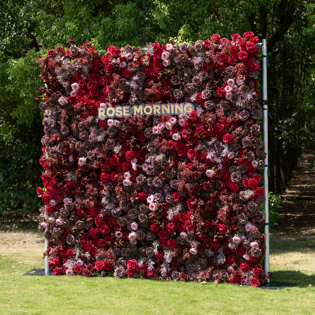 Vino：5D Fabric Artificial zip up curtain flower wall +Free Stand (Ready to ship-Only USA) Free Shipping