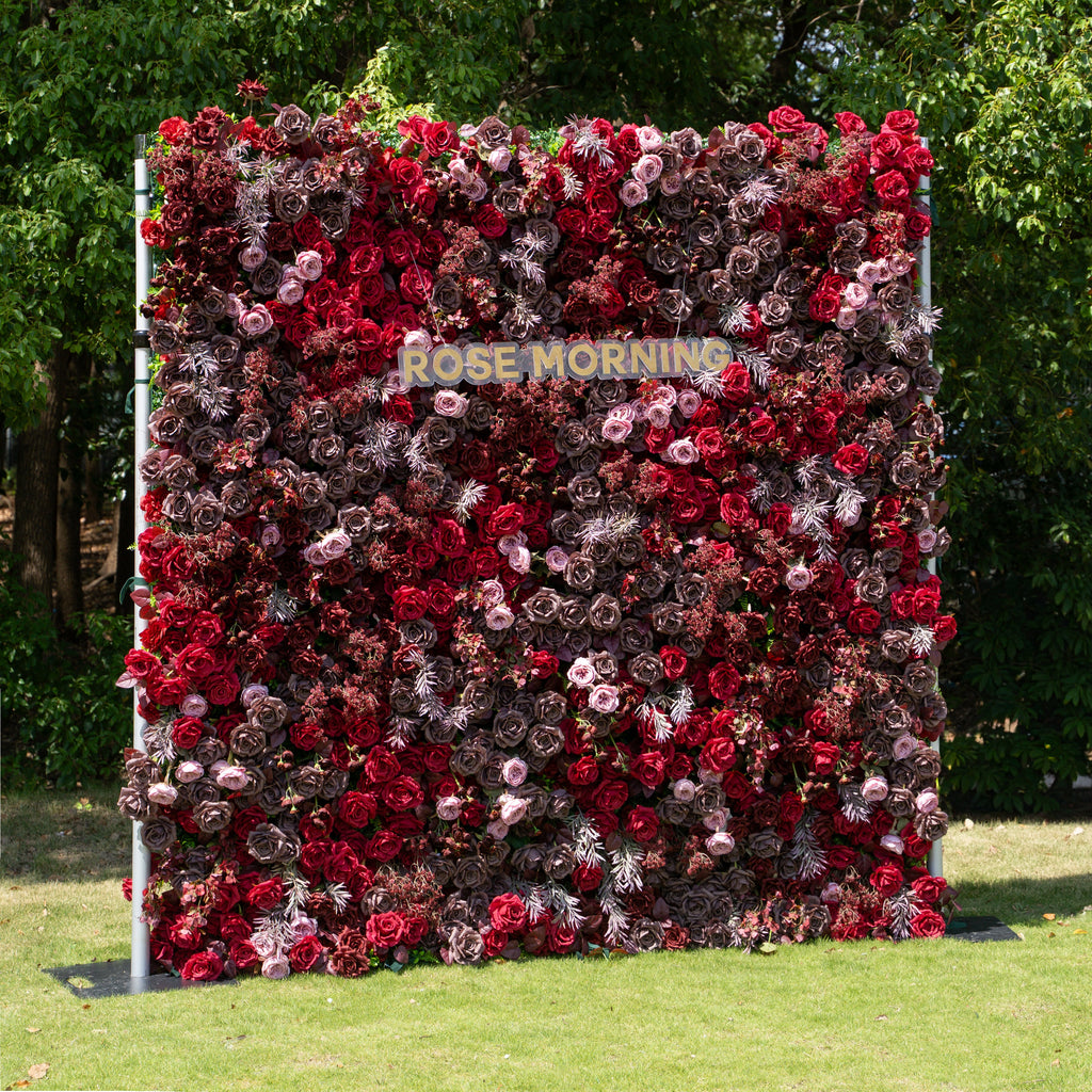 Vino：5D Fabric Artificial zip up curtain flower wall +Free Stand (Ready to ship-Only USA) Free Shipping