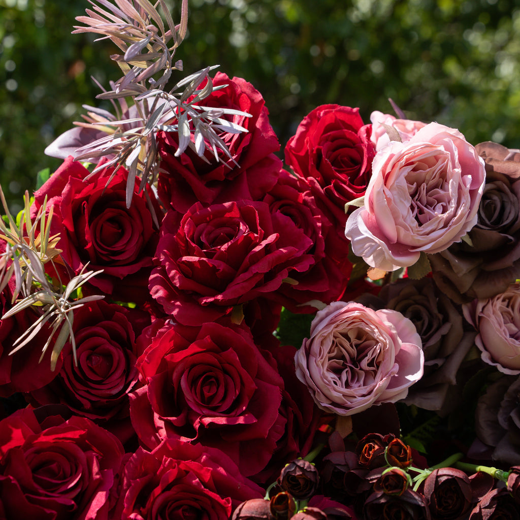 {Holiday Special} Vino：5D Fabric Artificial zip up curtain flower wall 8ft*8ft (Ready to ship-Only USA) Free Shipping